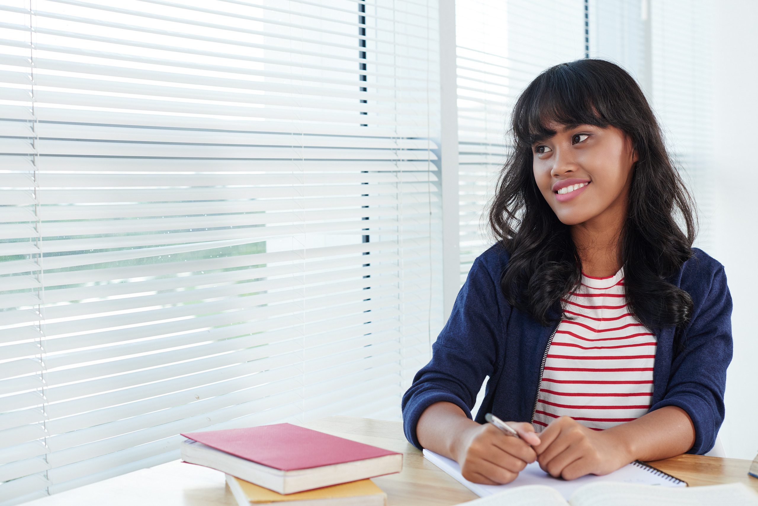 student preparing test